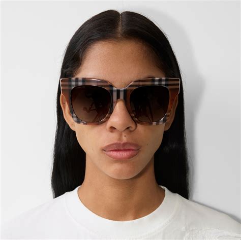 burberry sunglasses australia|Check Square Sunglasses in Birch brown .